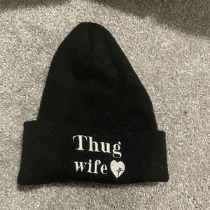 Thug wife fitted beanie